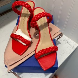 Stuart Weitzman red sandals